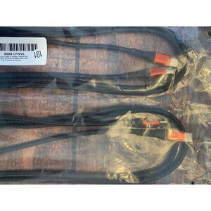 2-Pack Black Speaker Wire Cables 10ft Long With Red/Black Connectors Made In Chi